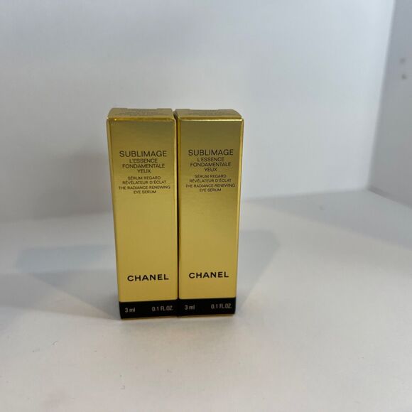 Chanel Sublimage L'Essence Fondamentale Yeux Eye Serum 3 ml / 0.1 fl oz Lot of 2 - Picture 1 of 3